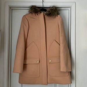 J. Crew Wool Parka Peach, 4
